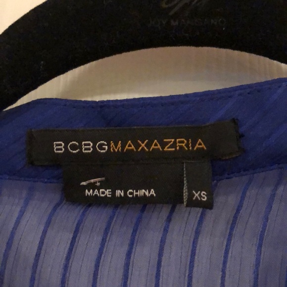 NWT Never Worn BCBG Sheer Blue Blouse - Picture 2 of 2